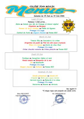 Menus {JPEG}
